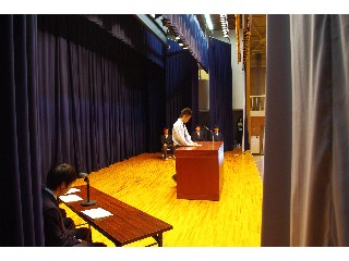 hpstmeeting033 文化委員会委員長機械科3年森本君です。