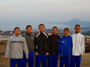 剣道部春の遠征別府湾サービスでの集合写真