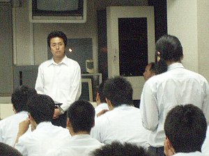 謝辞の様子