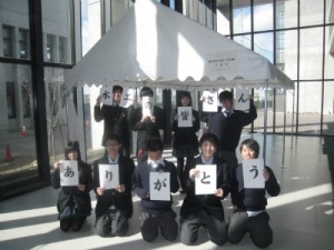 石巻工業高校生徒会執行部のみなさん