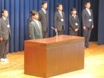 新任者代表挨拶