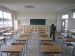 教室の準備中