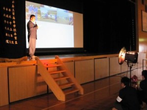 森本生徒会長あいさつ