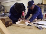 テスト用のコクピットの背もたれ部製作