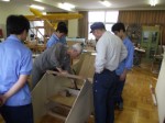 テストコクピットで動きの点検