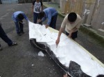 オス型発泡を外そうと格闘中