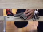 操縦桿からの駆動部取り付け